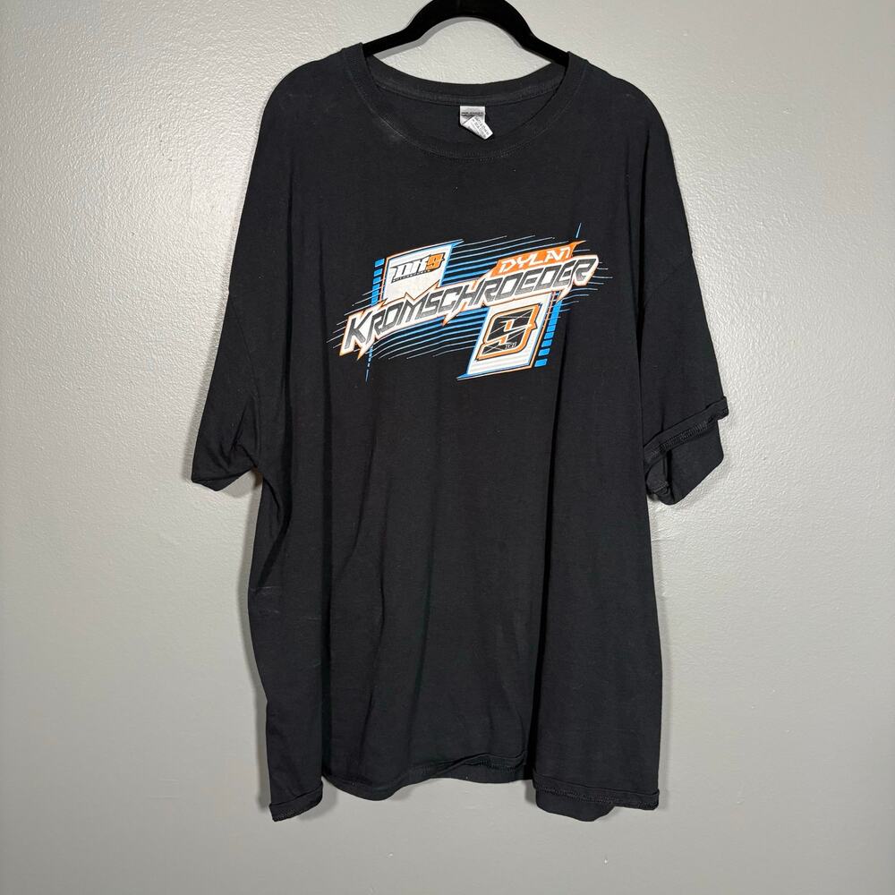 Nascar Dylan Kromschroeder Black T-Shirt - Gildan Men's Size 2XL - Car Racing